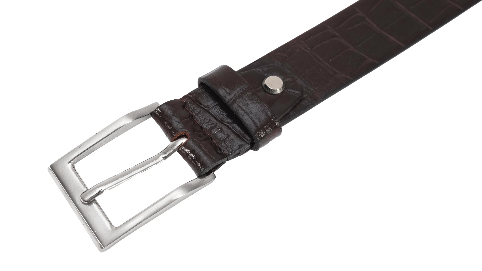 Cenis Croco Leather Belt – A Sophisticated Accessory Combining Elegance and Functionality