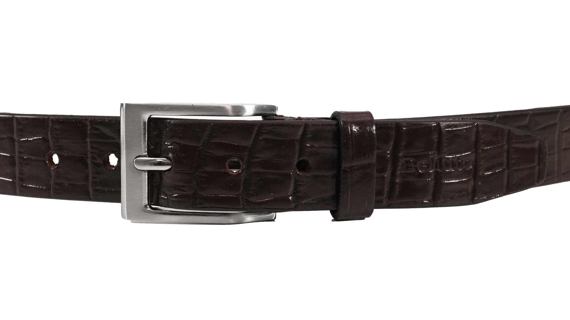 Cenis Croco Leather Belt – A Sophisticated Accessory Combining Elegance and Functionality