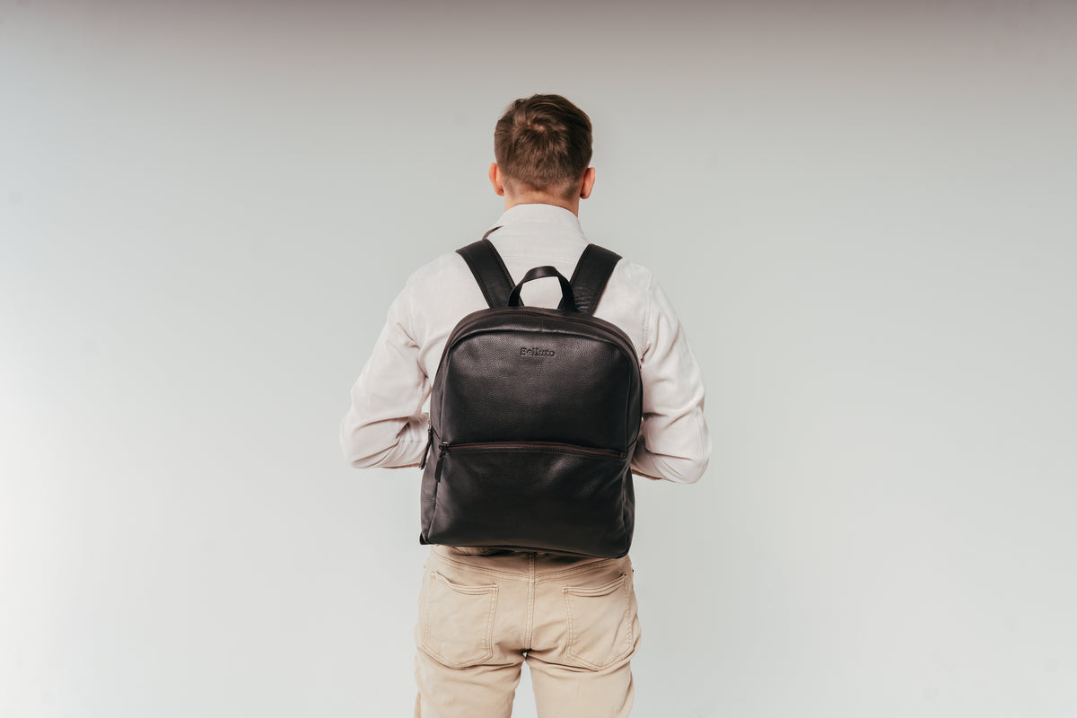 bellino leather backpack Sabini Leather Backpack by Belluto – Style and Functionality in Perfec