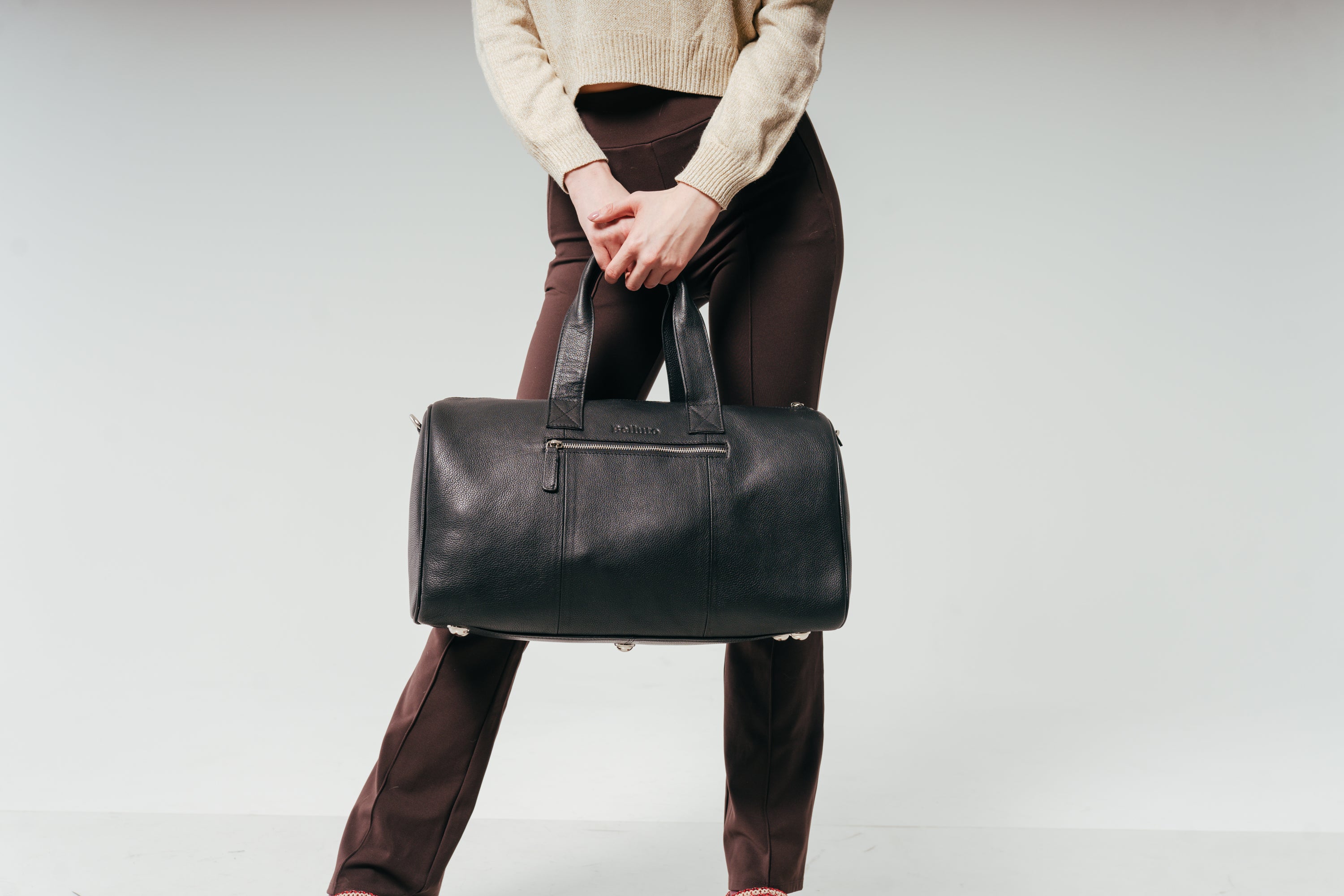 Sasso Luxury Leather Weekender Bag – Sophistication and Functionality